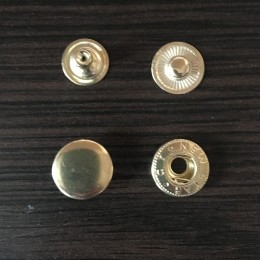 Кнопка металлическая 12,5мм Китай золото (1000 штук)