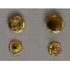Кнопка металлическая 12,5мм Китай золото (1000 штук)
