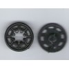 Кнопка пластиковая пришивная 20 мм черная (1000 штук)