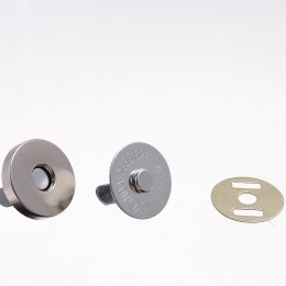 Кнопка магнит 18мм Китай никель (100 штук)