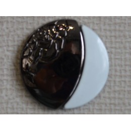 Кнопка декоративная 25 мм №3 блек никель (1000 штук)