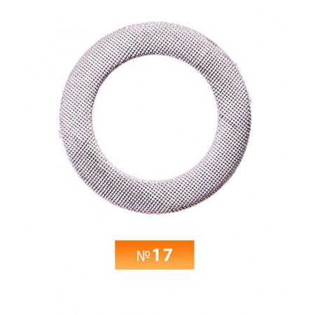 Кольцо пластиковое №17 никель 3 см (250 штук)