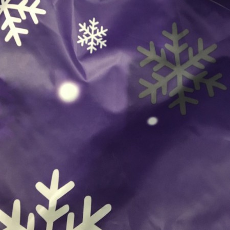 Ткань плащевка снежинка фиолет (метр )