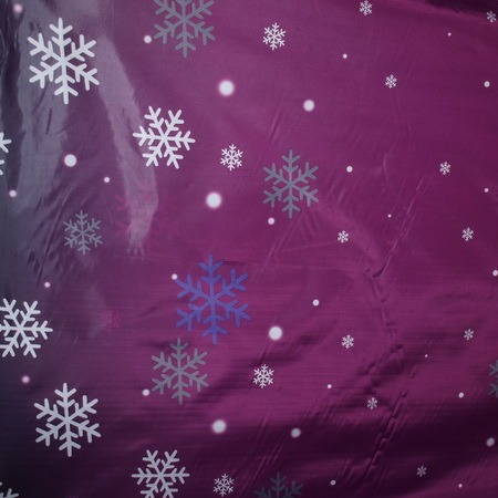 Ткань плащевка снежинка темно-розовый (метр )