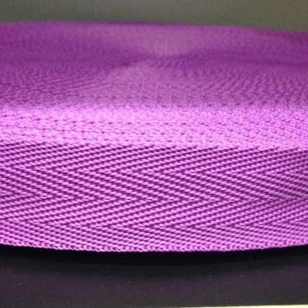 Тесьма-лента ременная производство 25мм фиолетовый (50 метров)