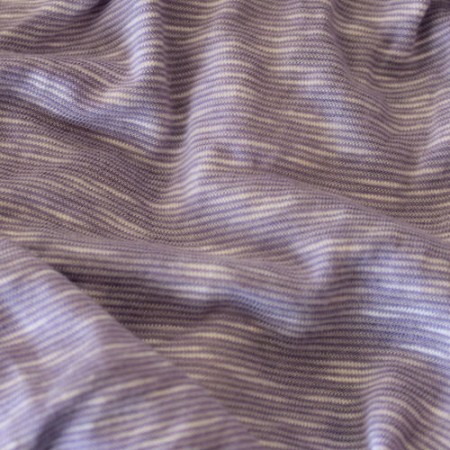 Ткань трикотаж вискоза футболочный Флам (Ирис) меланж сиреневый (Килограмм)