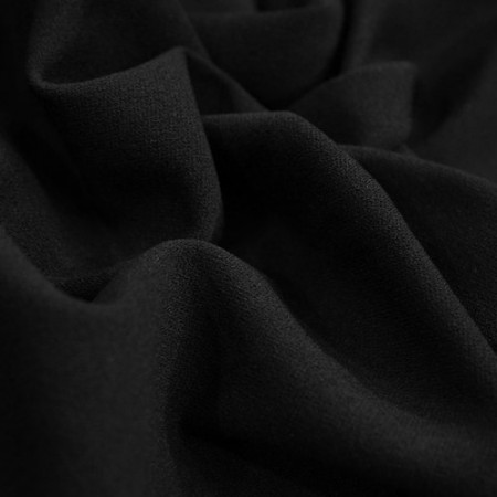 Ткань трикотаж креп-дайвинг черный (метр )