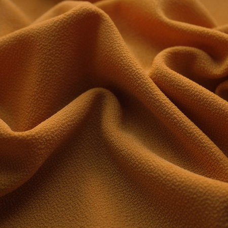 Ткань трикотаж креп оранжевый пастель (метр )