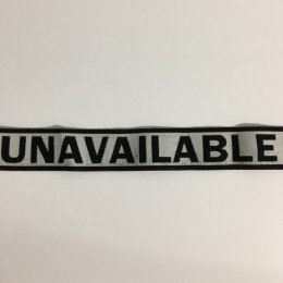 Резинка с логотипом Unavailable 40мм (заказная) (25 метров)