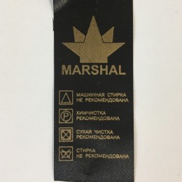 Этикетка накатанная 30мм (составник) Marshal атлас заказная (100 метров)
