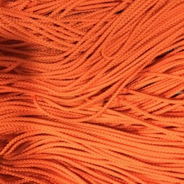 Шнур круглый 2мм оранжевый (100 метров)
