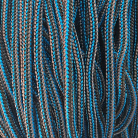 Шнур круглый 4мм наполнитель серо синий (200 метров)