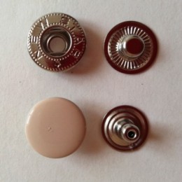 Кнопка металлическая 15 мм эмаль бежевая №291 (720 штук)