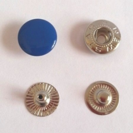 Кнопка металлическая 12,5 мм эмаль электрик №340 (720 штук)