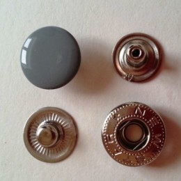 Кнопка металлическая 12,5 мм эмаль серый №523 (720 штук)