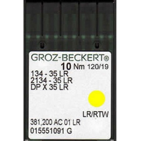 Иглы Groz-Beckert для кожи DPx35 LR (100 штук)