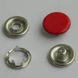 Кнопка трикотажная беби закрытая 9,5 мм турция красный 148 (1440 штук)