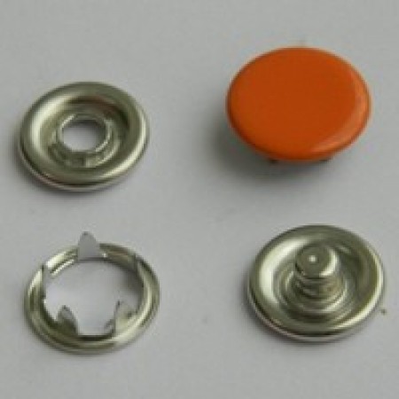 Кнопка трикотажная беби закрытая 9,5 мм турция оранжевый 158 (1440 штук)