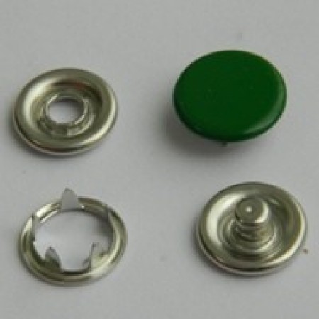 Кнопка трикотажная беби закрытая 9,5 мм турция зеленый 243 (1440 штук)