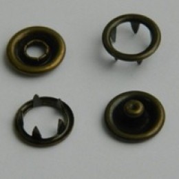 Кнопка трикотажная беби кольцо 9,5 мм турция антик (1440 штук)