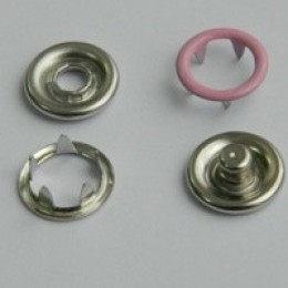 Кнопка трикотажная беби кольцо 9,5 мм турция розовый 134 (1440 штук)