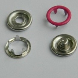 Кнопка трикотажная беби кольцо 9,5 мм турция малиновый 146 (1440 штук)