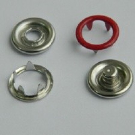 Кнопка трикотажная беби кольцо 9,5 мм турция красный 148 (1440 штук)