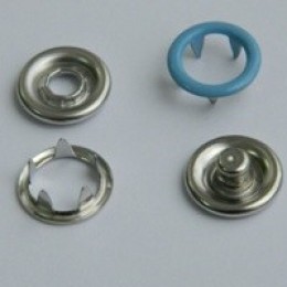 Кнопка трикотажная беби кольцо 9,5 мм турция голубой 168 (1440 штук)
