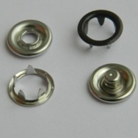 Кнопка трикотажная беби кольцо 9,5 мм турция коричневый 301 (1440 штук)