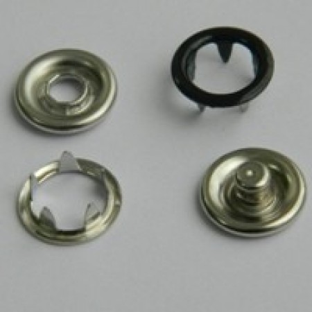 Кнопка трикотажная беби кольцо 9,5 мм турция черный 322 (1440 штук)