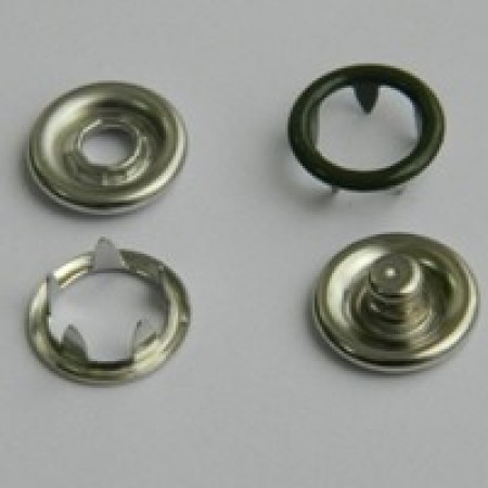 Кнопка трикотажная беби кольцо 9,5 мм турция хаки 327 (1440 штук)