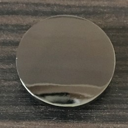 Кнопка металлическая плоская нержавейка 20мм темный никель (1000 штук)