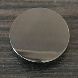 Кнопка металлическая плоская нержавейка 17мм темный никель (1000 штук)