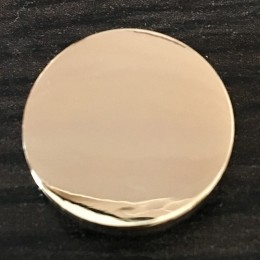 Кнопка металлическая плоская нержавейка 15мм золото (1000 штук)