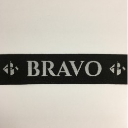 Резинка с логотипом Bravo 40мм (заказная) (метр )