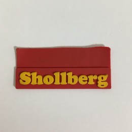 Этикетка силиконовая (изготовление) Shollberg красная 10мм х 45мм (Штука)