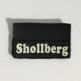 Этикетка силиконовая (изготовление) Shollberg черная 10мм х 30мм (Штука)