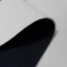 Ткань трикотаж неопрен темно-синий белый (метр )