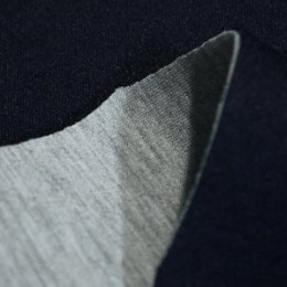 Ткань трикотаж неопрен темно-синий меланж (метр )