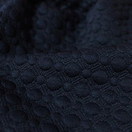 Ткань трикотаж стеганный темно-синий (метр )