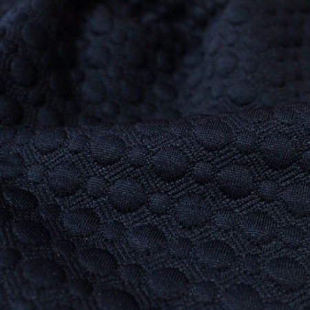 Ткань трикотаж стеганный темно-синий (метр )