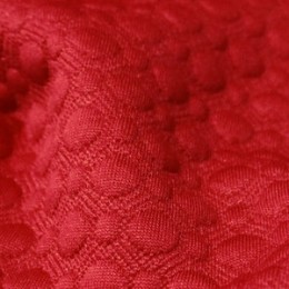 Ткань трикотаж стеганный красный (метр )