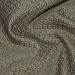 Ткань трикотаж стеганный ромб бежевый (метр )