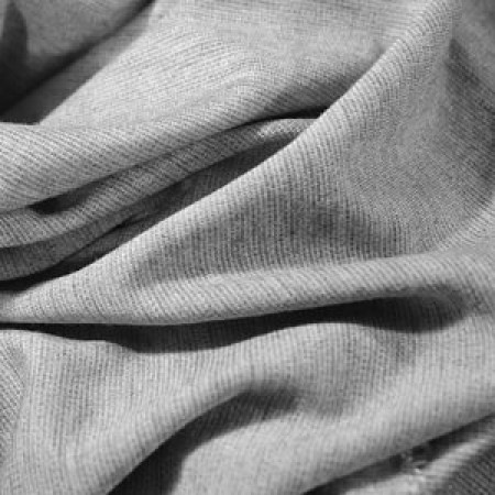 Ткань трикотаж французский серый меланж (метр )