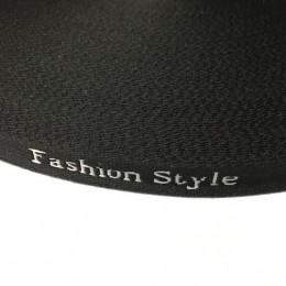 Тесьма с логотипом 10мм Fashion Style черно-белая (50 метров)