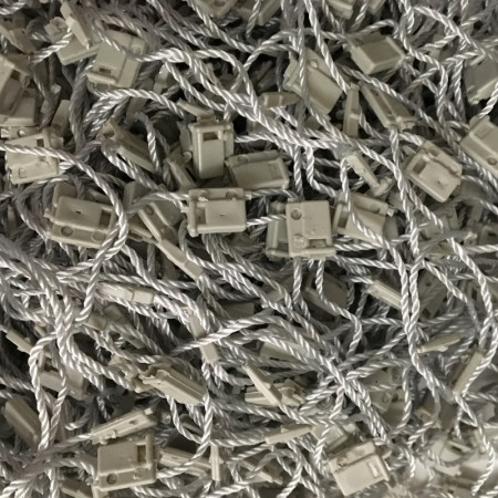 Крепеж-пломба для этикеток шнур серый (1000 штук)