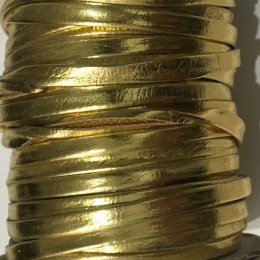 Бейка лаковая 5 мм золото (30 ярдов)