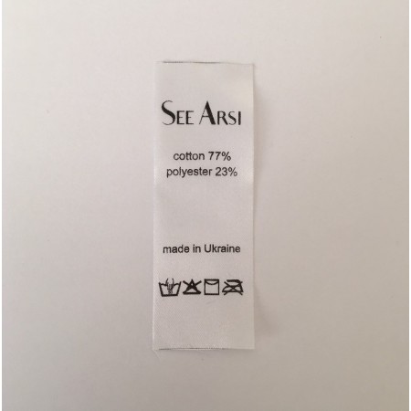 Этикетка накатанная 25мм (составник) See Arsi атлас заказная (100 метров)