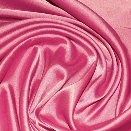 Ткань атласная однотонная розовый (метр )