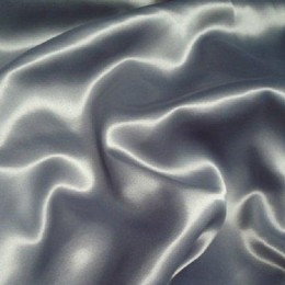 Ткань атлас королевский стрейч светло-серый (метр )